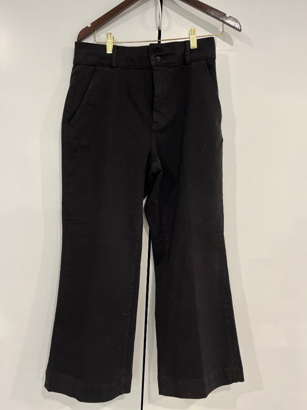 Everlane Organic Kick Flare Pant, Size 8, Black, Great Condition